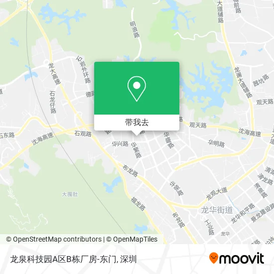 龙泉科技园A区B栋厂房-东门地图