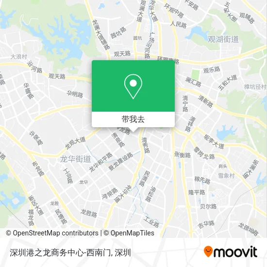 深圳港之龙商务中心-西南门地图