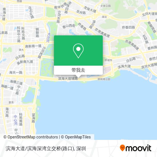 滨海大道/滨海深湾立交桥(路口)地图