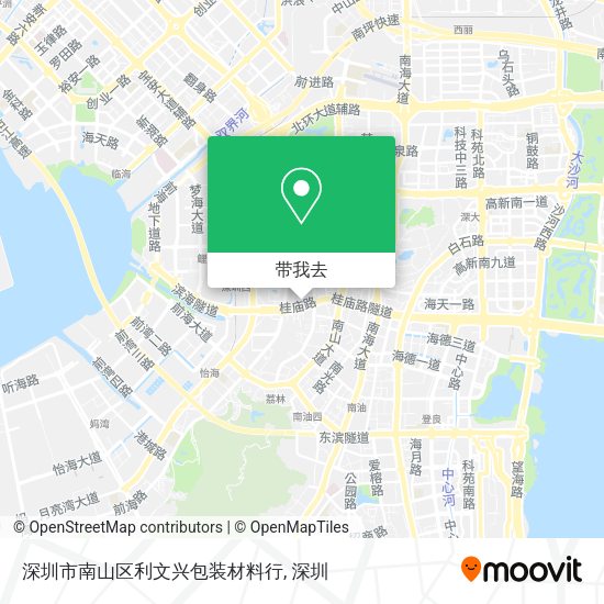 深圳市南山区利文兴包装材料行地图