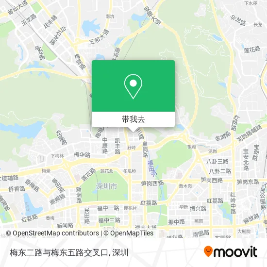 梅东二路与梅东五路交叉口地图