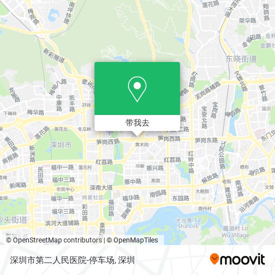 深圳市第二人民医院-停车场地图