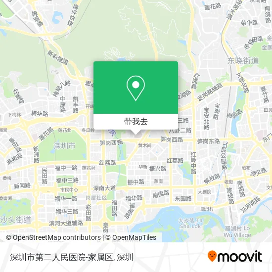 深圳市第二人民医院-家属区地图