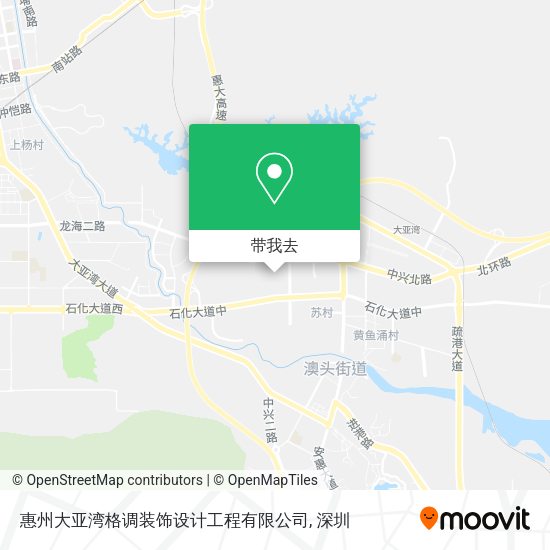 惠州大亚湾格调装饰设计工程有限公司地图