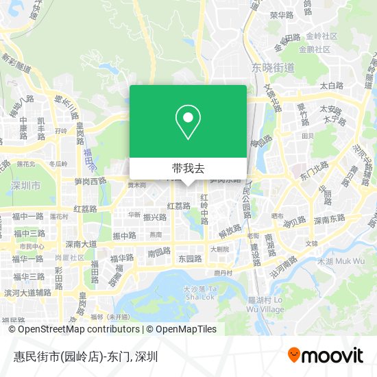 惠民街市(园岭店)-东门地图