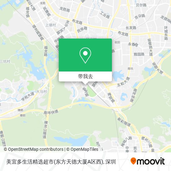 美宜多生活精选超市(东方天德大厦A区西)地图