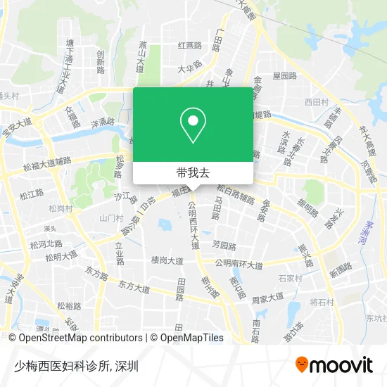 少梅西医妇科诊所地图