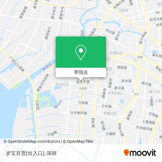 岁宝百货(出入口)地图