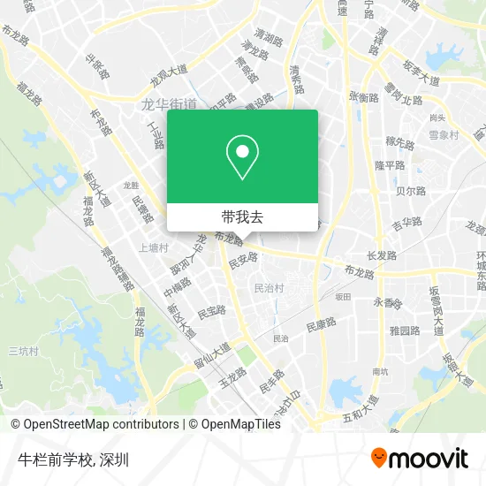 牛栏前学校地图