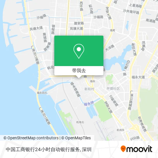 中国工商银行24小时自动银行服务地图