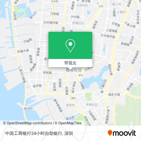 中国工商银行24小时自助银行地图