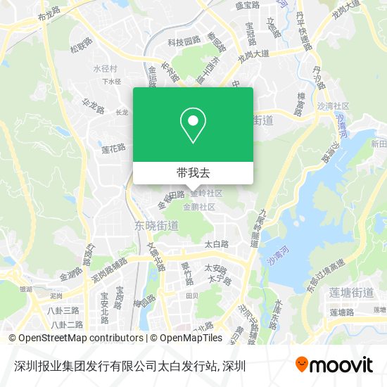 深圳报业集团发行有限公司太白发行站地图