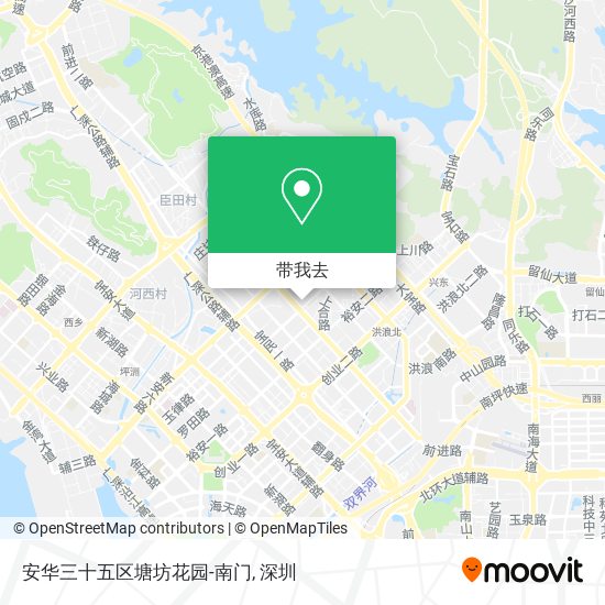 安华三十五区塘坊花园-南门地图