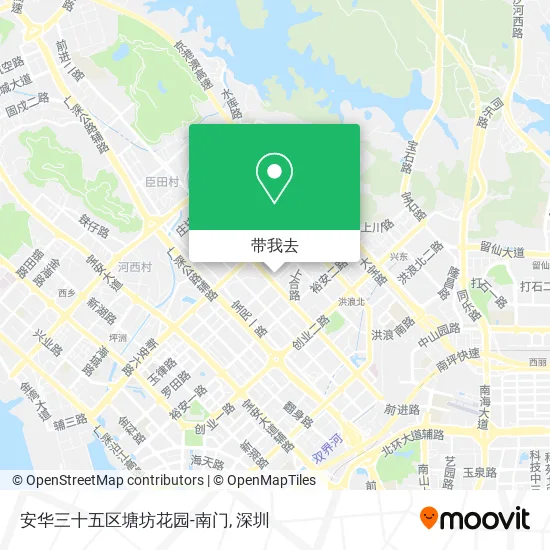 安华三十五区塘坊花园-南门地图