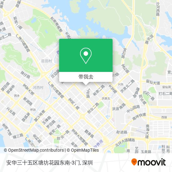 安华三十五区塘坊花园东南-3门地图