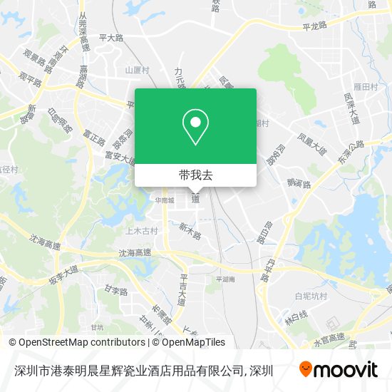 深圳市港泰明晨星辉瓷业酒店用品有限公司地图