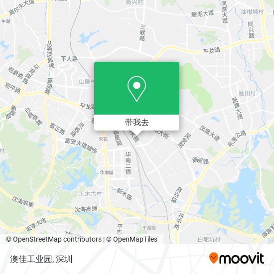 澳佳工业园地图