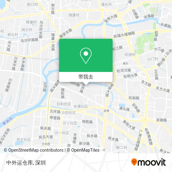 中外运仓库地图
