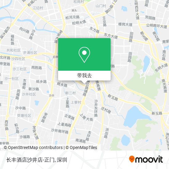 长丰酒店沙井店-正门地图