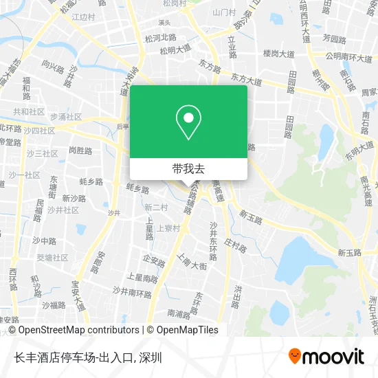 长丰酒店停车场-出入口地图