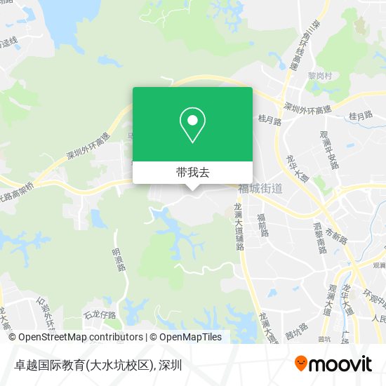 卓越国际教育(大水坑校区)地图