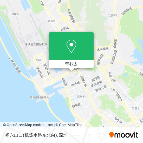 福永出口(机场南路东北向)地图