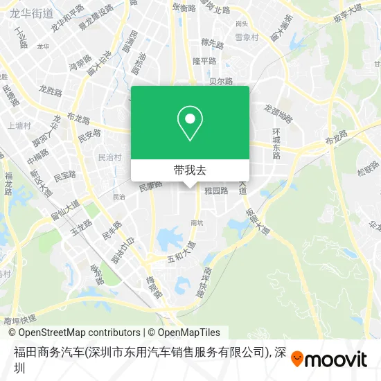 福田商务汽车(深圳市东用汽车销售服务有限公司)地图