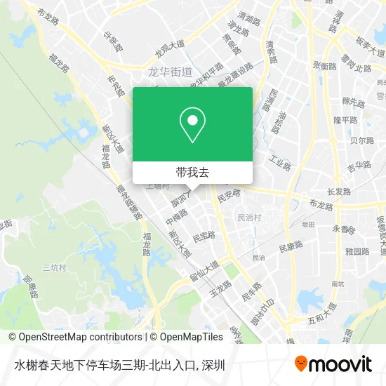 水榭春天地下停车场三期-北出入口地图