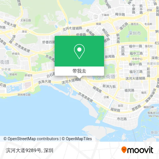 滨河大道9289号地图