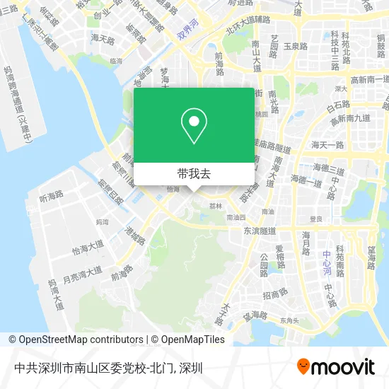 中共深圳市南山区委党校-北门地图
