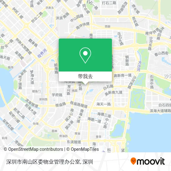 深圳市南山区委物业管理办公室地图