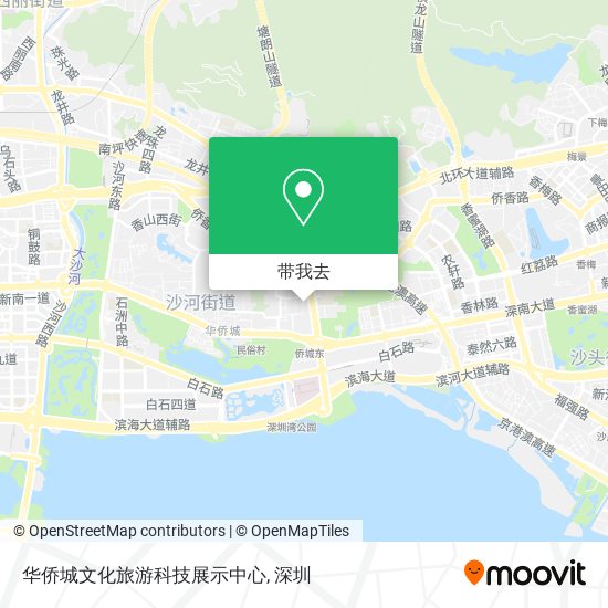 华侨城文化旅游科技展示中心地图