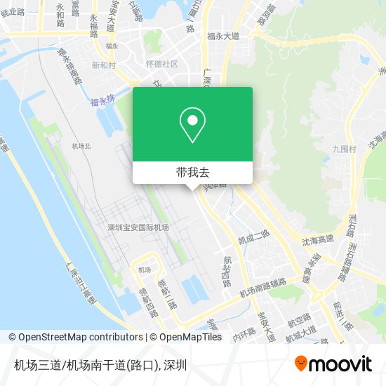 机场三道/机场南干道(路口)地图