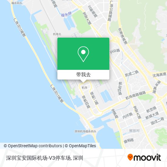 深圳宝安国际机场-V3停车场地图