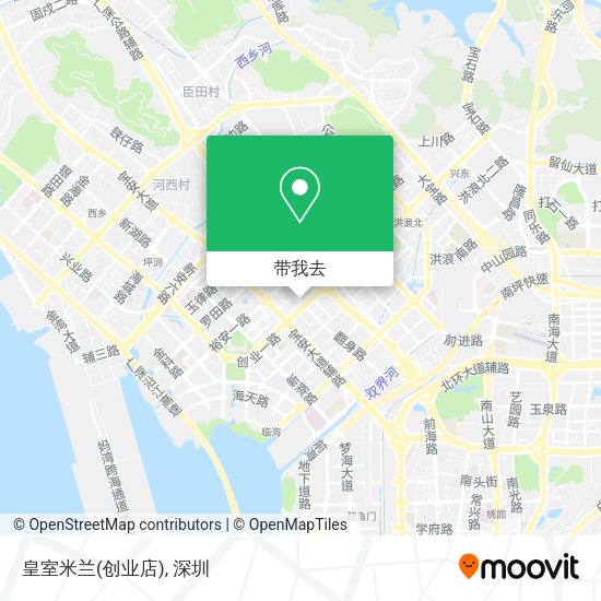皇室米兰(创业店)地图