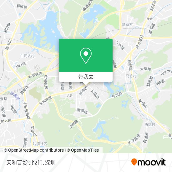 天和百货-北2门地图