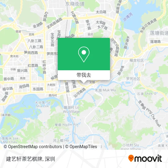建艺轩茶艺棋牌地图