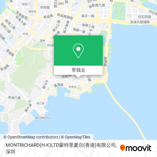 MONTRICHARD(H-K)LTD蒙特里夏尔(香港)有限公司地图