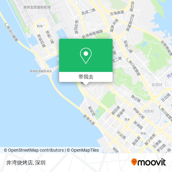 井湾烧烤店地图