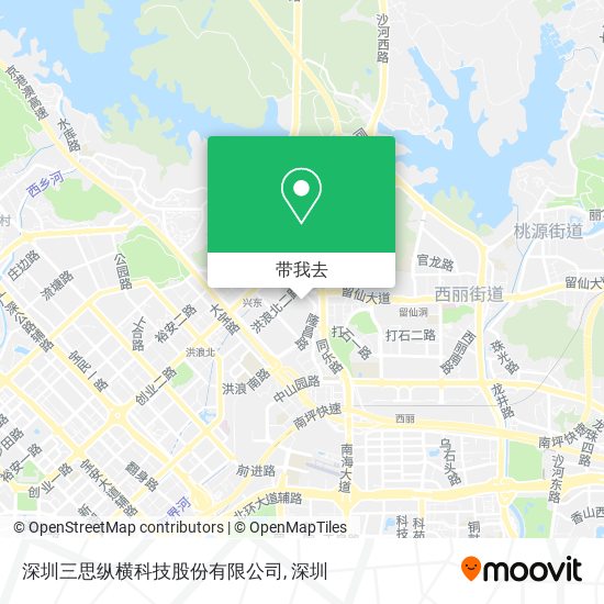 深圳三思纵横科技股份有限公司地图
