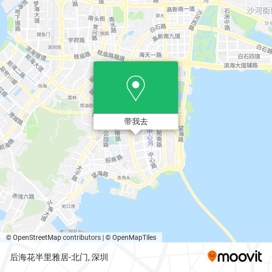 后海花半里雅居-北门地图