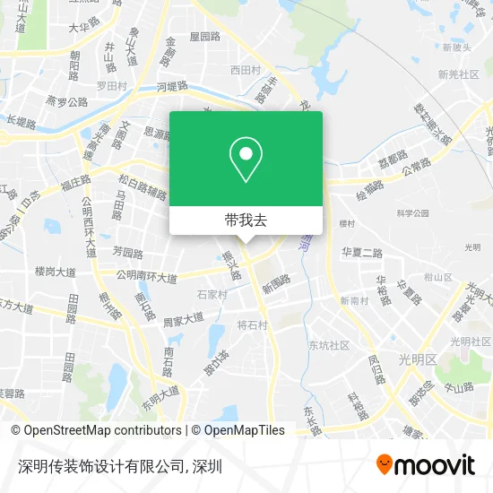 深明传装饰设计有限公司地图