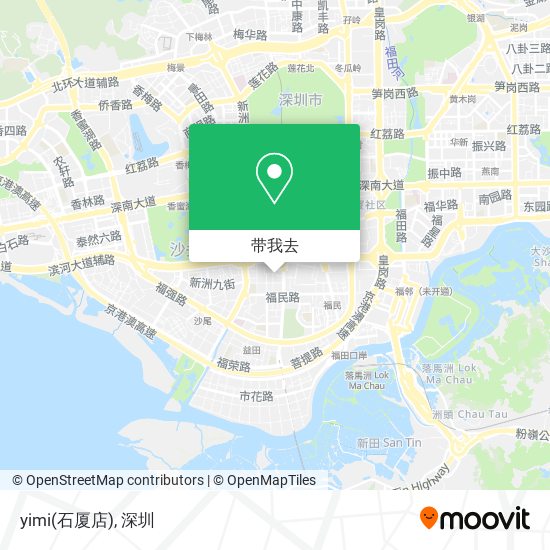 yimi(石厦店)地图