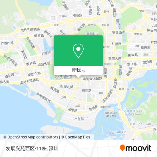 发展兴苑西区-11栋地图