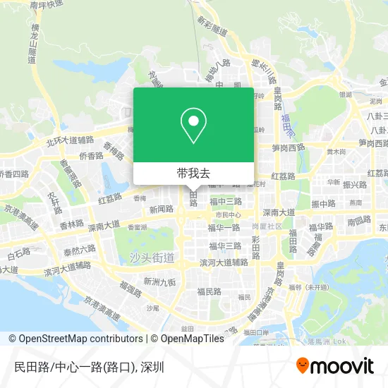 民田路/中心一路(路口)地图