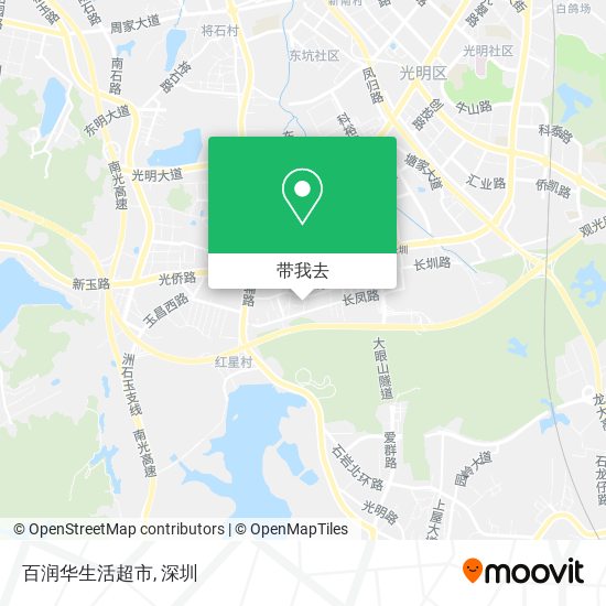 百润华生活超市地图