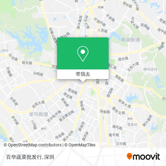 百华蔬菜批发行地图