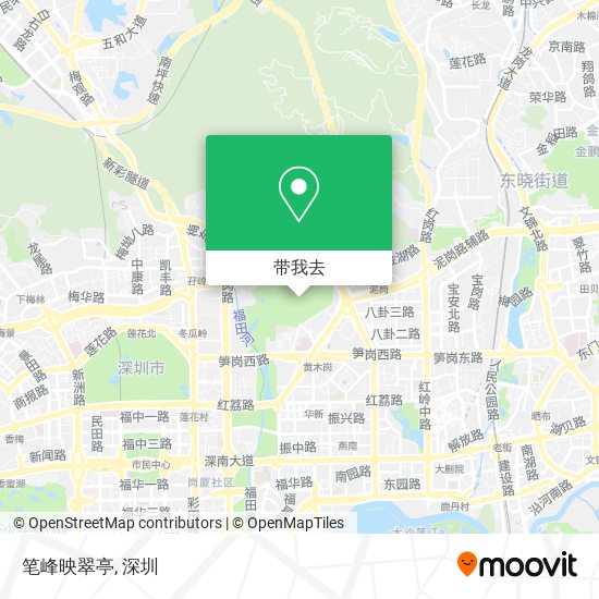 笔峰映翠亭地图