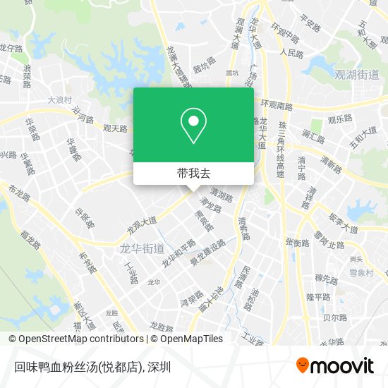 回味鸭血粉丝汤(悦都店)地图