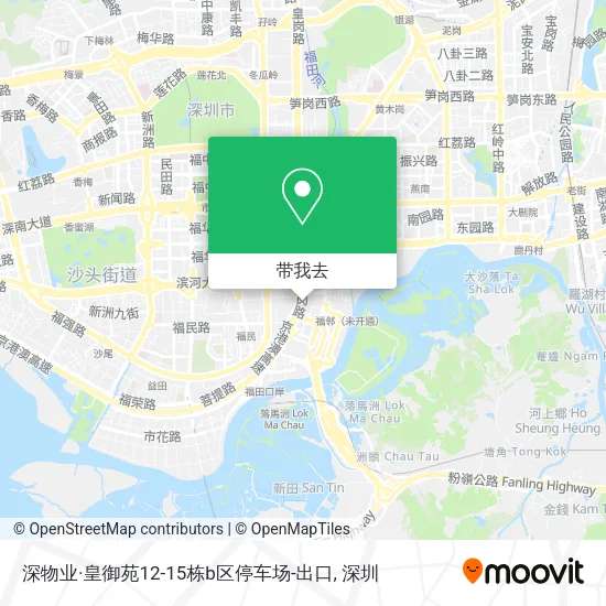 深物业·皇御苑12-15栋b区停车场-出口地图